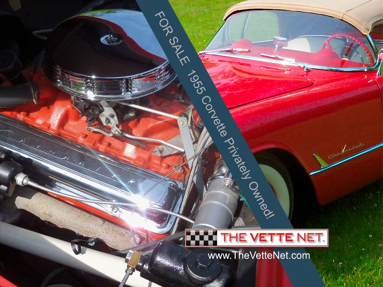 1955 Corvette  Red