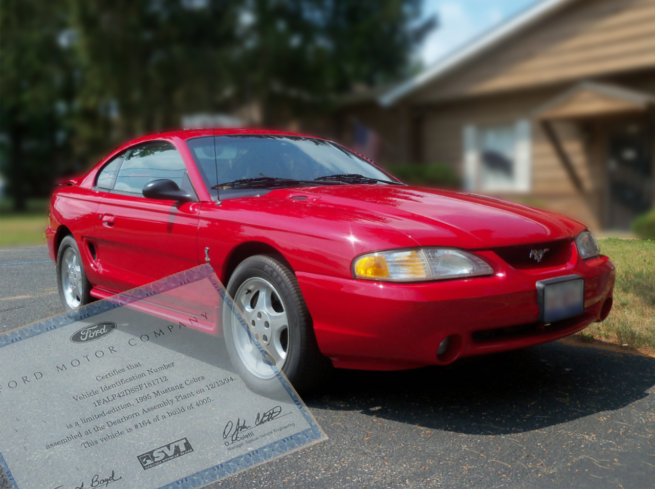 1995 Corvette Coupe Red