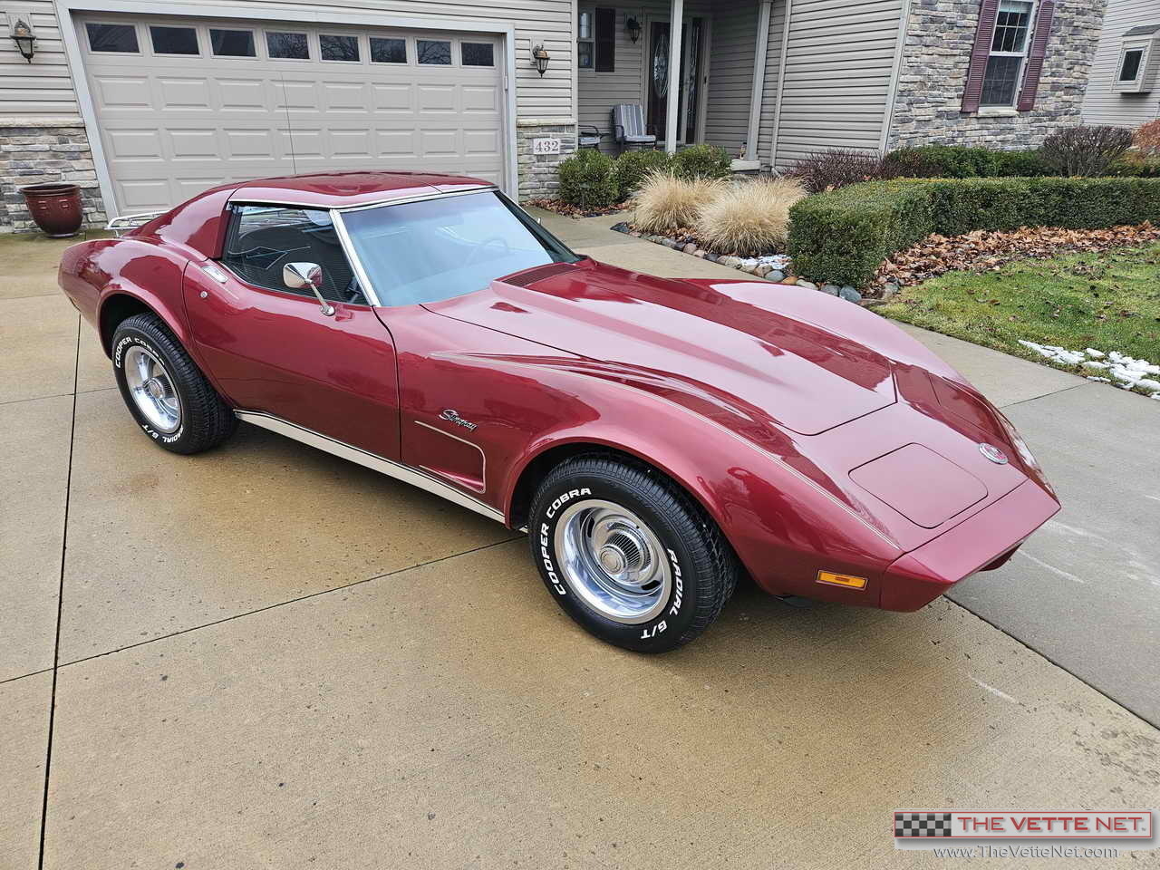 1974 Corvette T-Top Medium Red