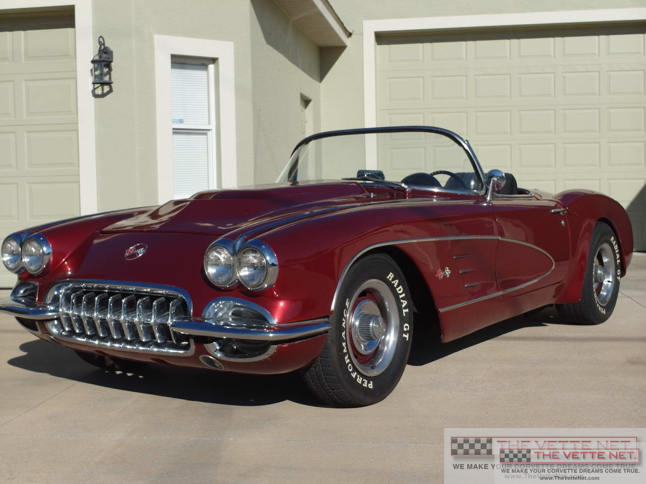 1959 Corvette Convertible Dark Red Metallic