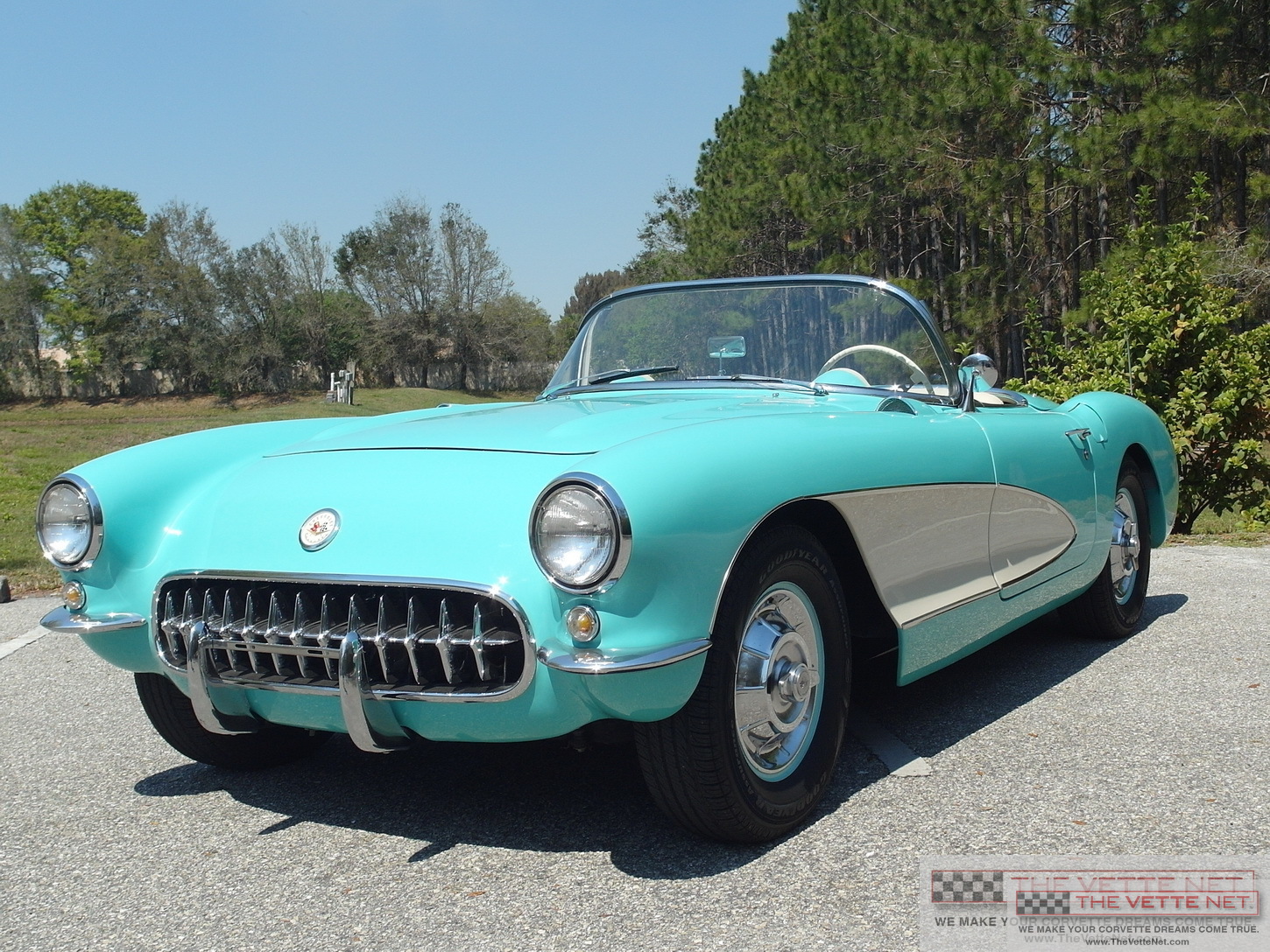 1957 Corvette Convertible Cascade Green