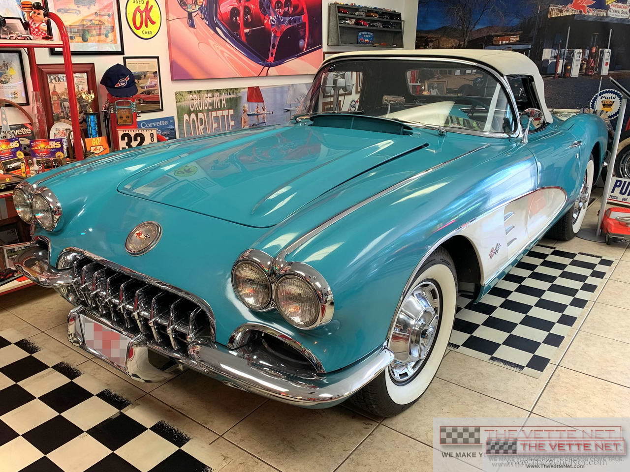 1960 Corvette Convertible Tasco Turquoise