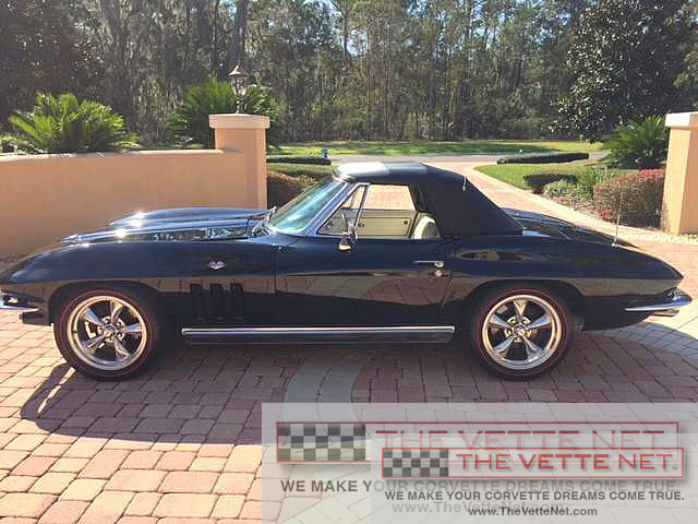 1966 Corvette Convertible Tuxedo Black