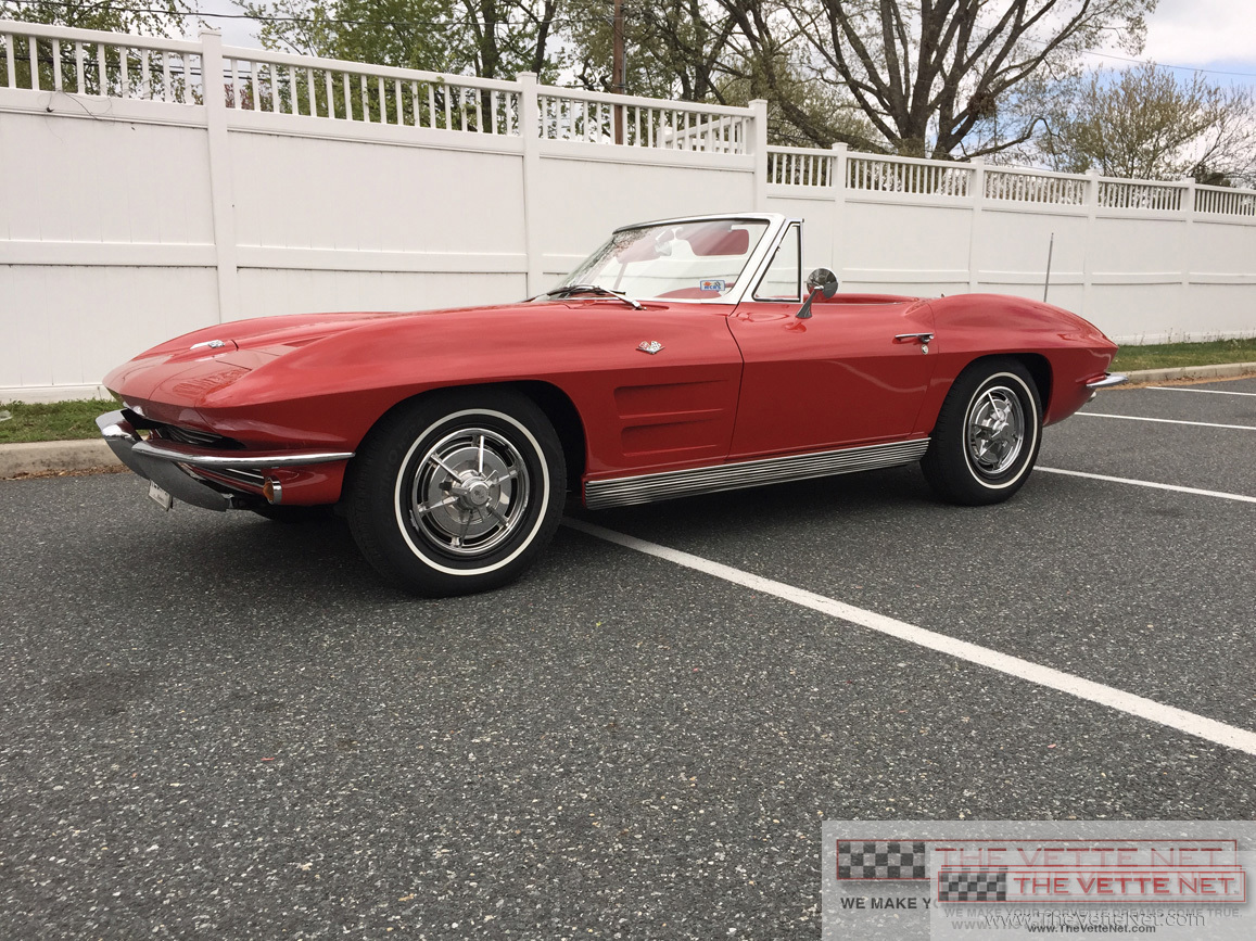1963 Corvette Convertible Riverside Red