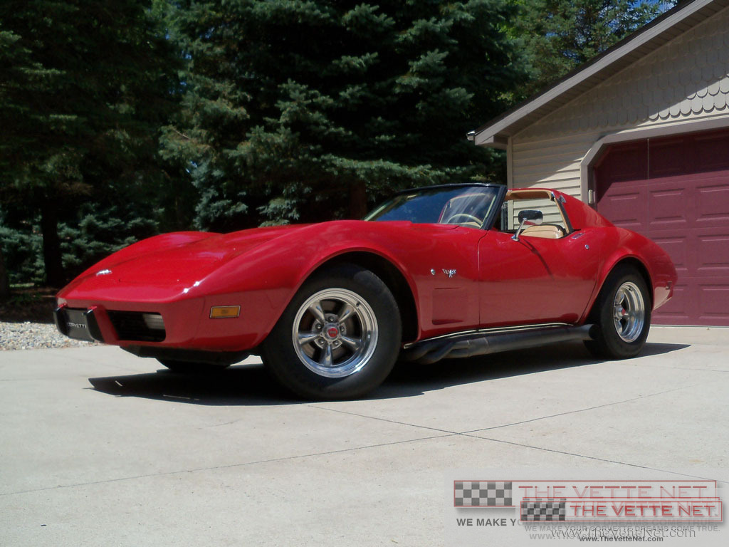 1977 Corvette T-Top Medium Red