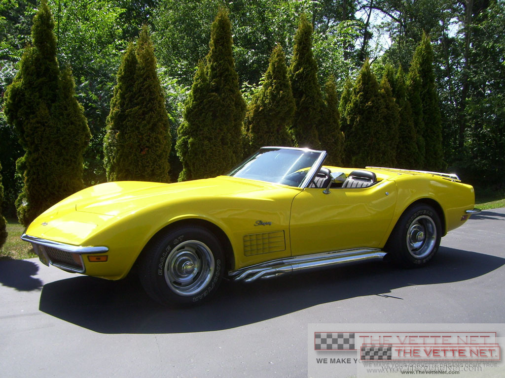 1972 Corvette Convertible Yellow
