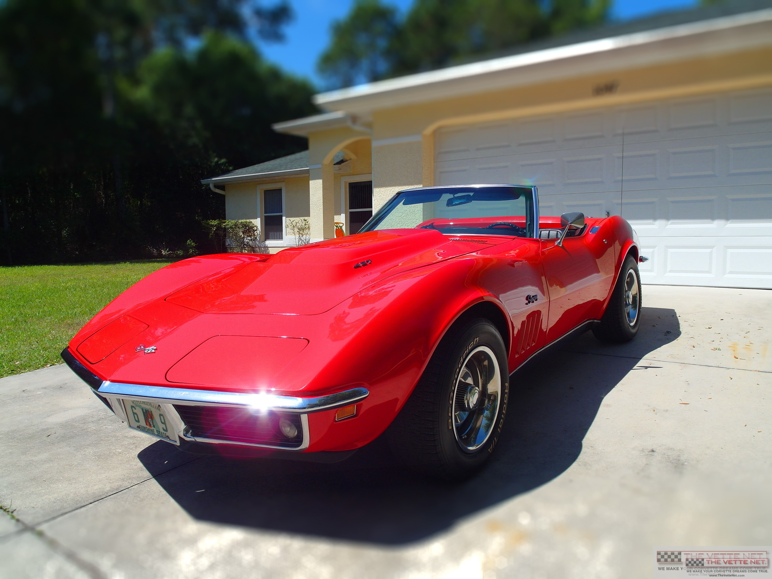 1969 Corvette Convertible Monza Red