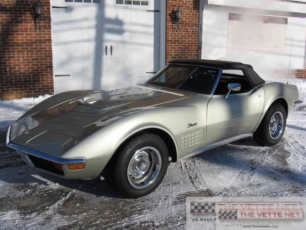 1972 Corvette Convertible Pewter Silver