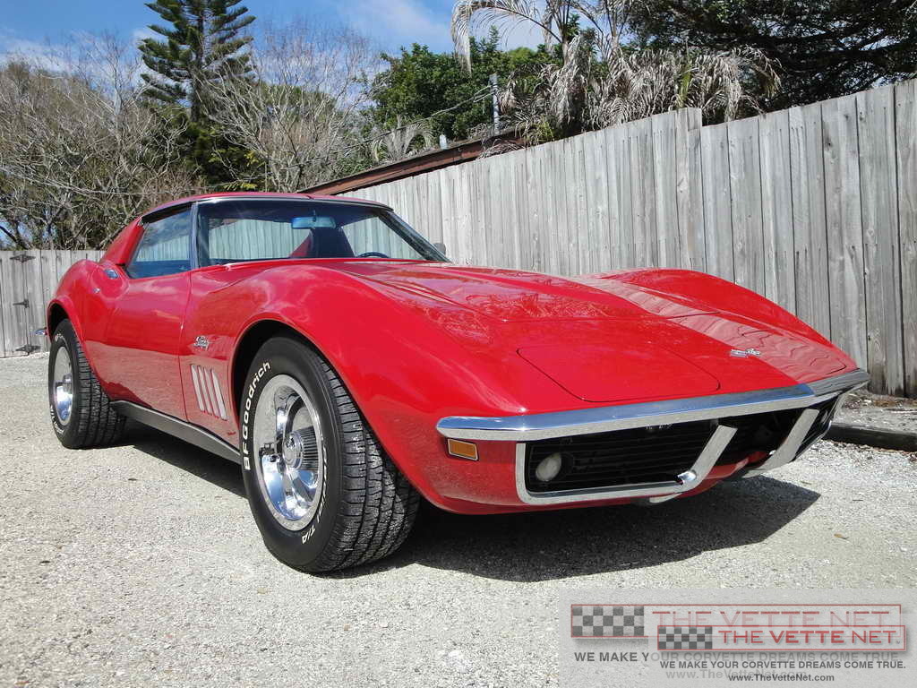1969 Corvette T-Top Monza Red