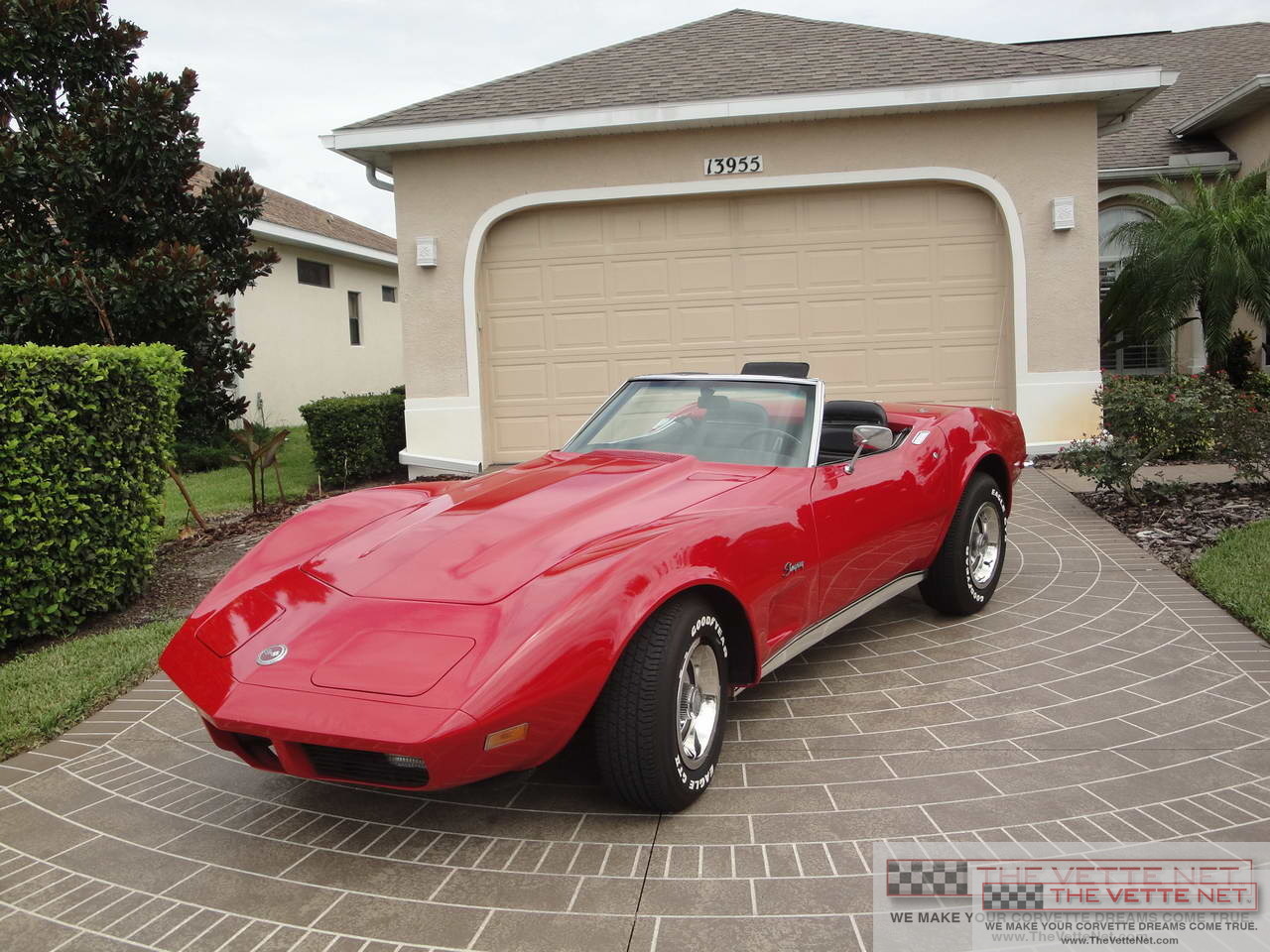 1973 Corvette Convertible Red