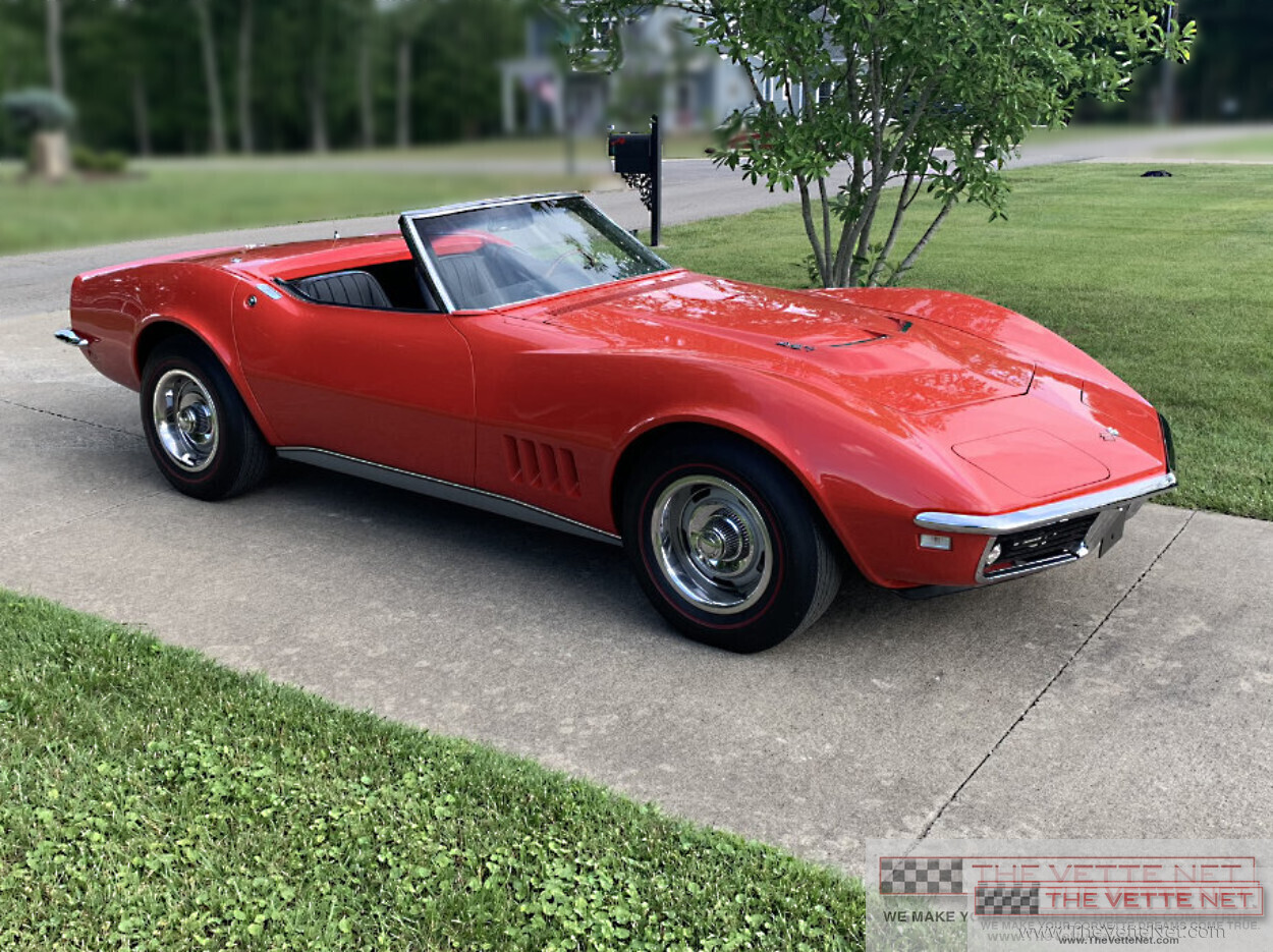 1968 Corvette Convertible Rally Red