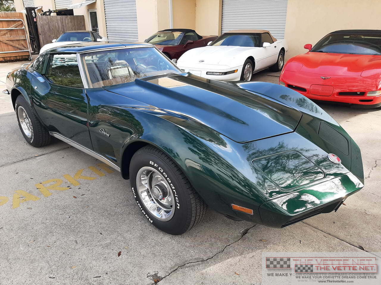 1973 Corvette T-Top Blue-Green Metallic