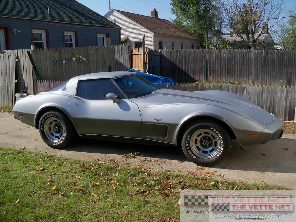 1978 Corvette T-Top Silver/Gray  Anniversary Code