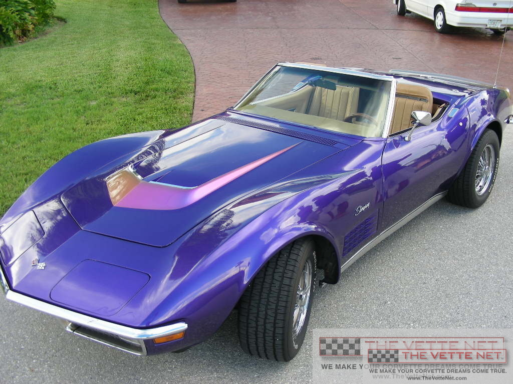 1970 Corvette Convertible Purple Metallic