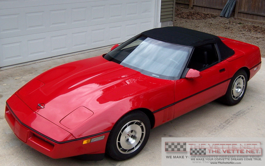 1986 Corvette Convertible Bright Red
