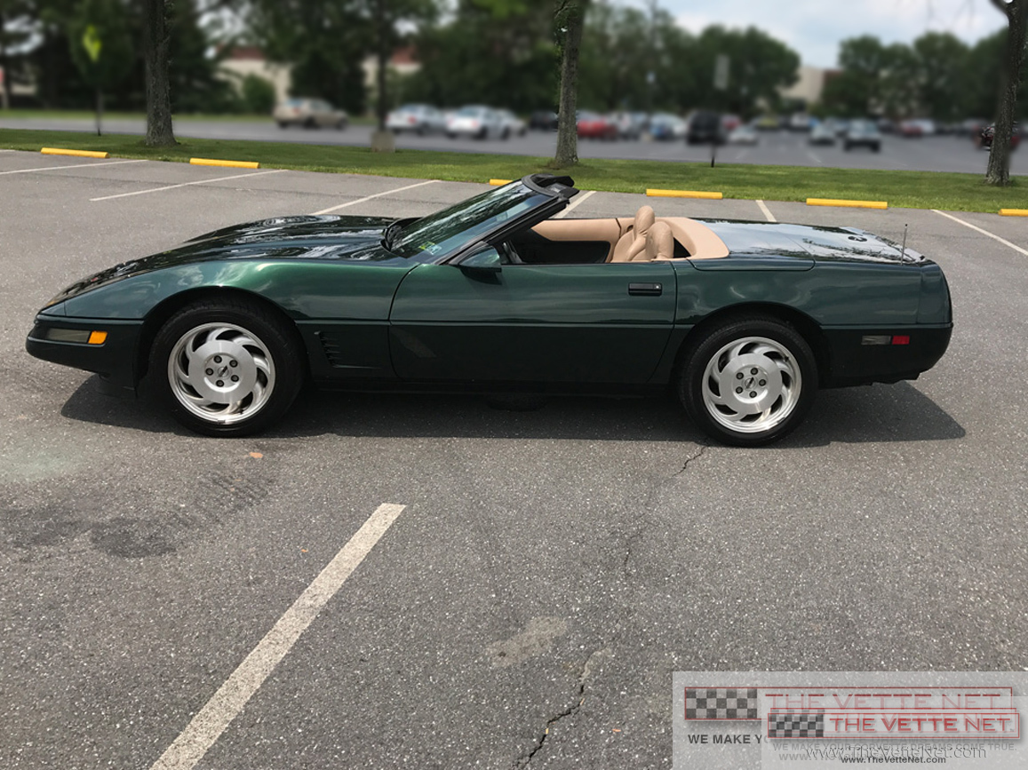 1995 Corvette Convertible Polo Green Metallic