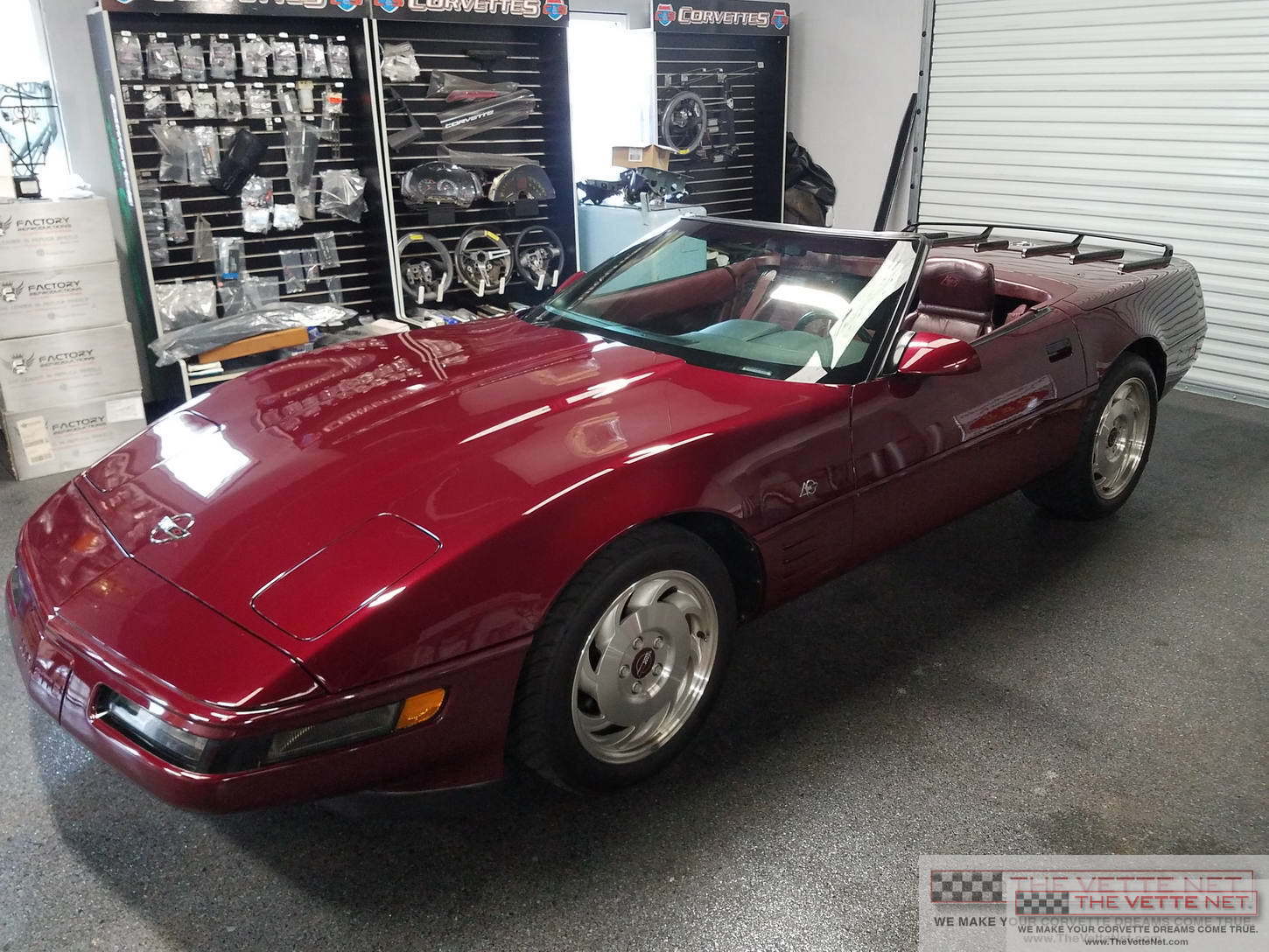 1993 Corvette Convertible Ruby Red