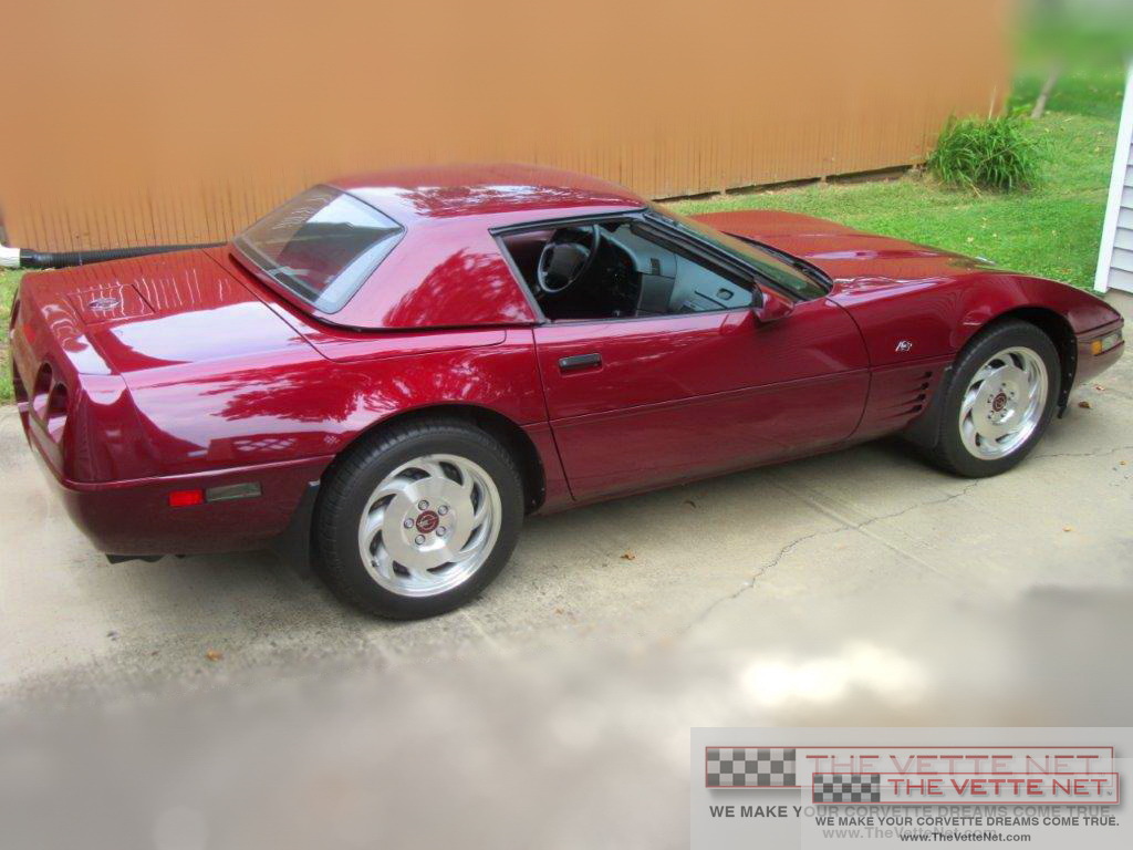 1993 Corvette Convertible Ruby Red