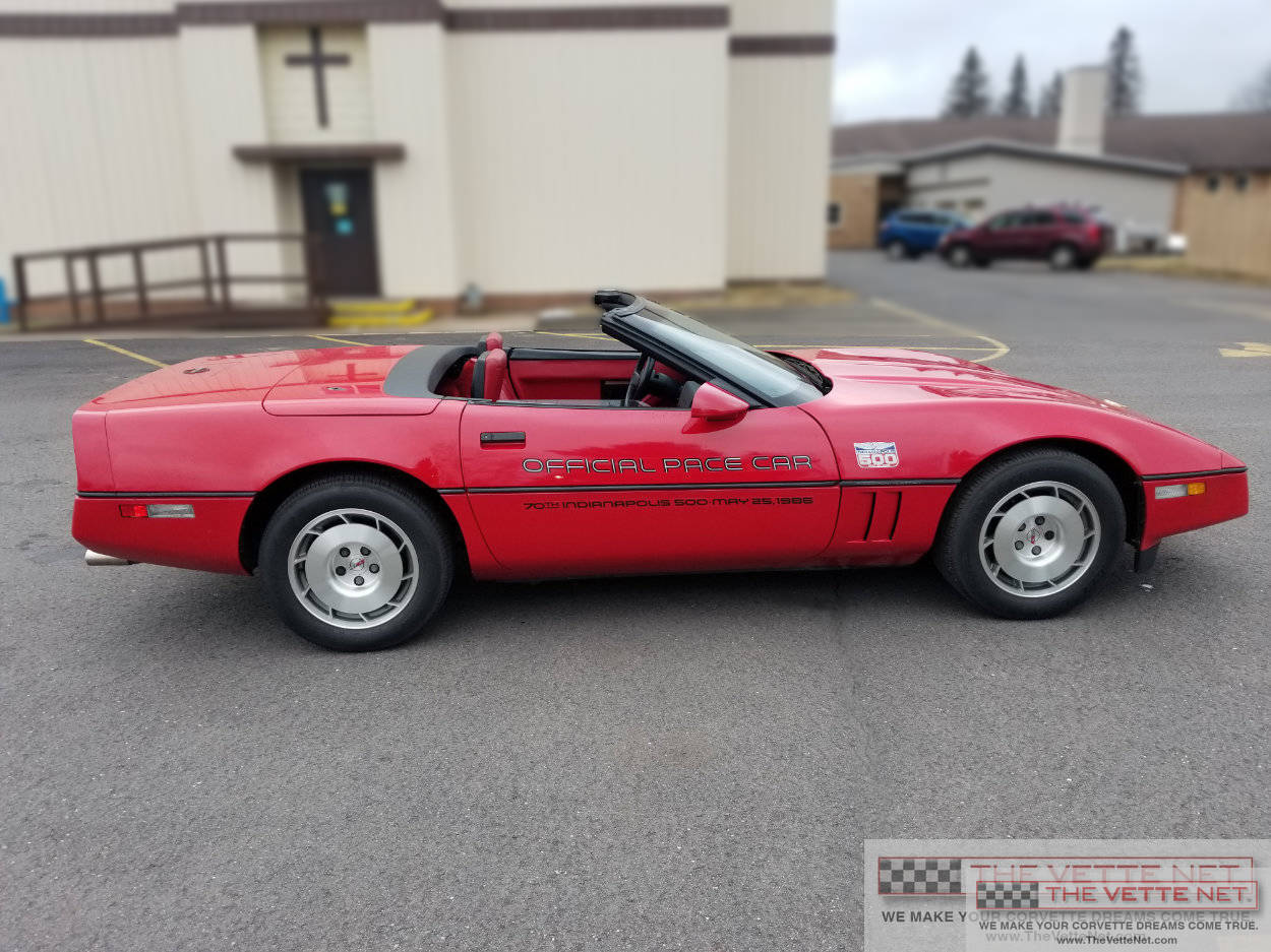 1986 Corvette Convertible Bright Red