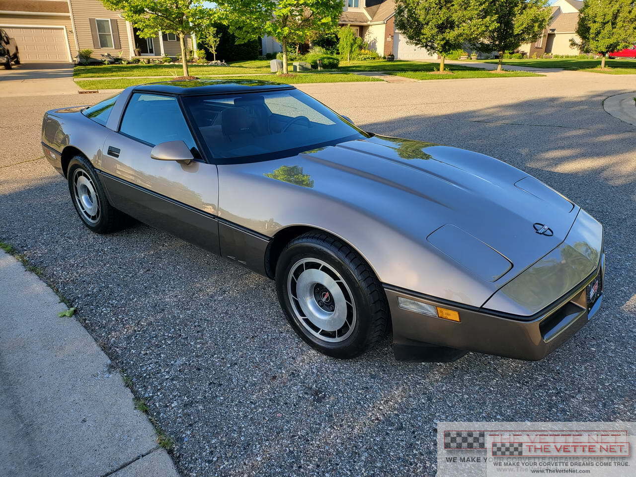 1985 Corvette Coupe Two-tone Light-Dark Bronze