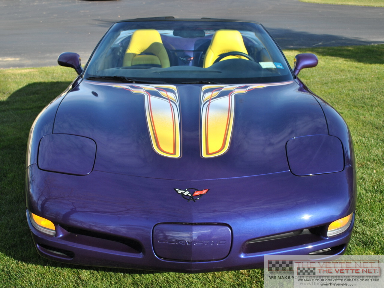1998 Corvette Convertible Radar Blue Purple