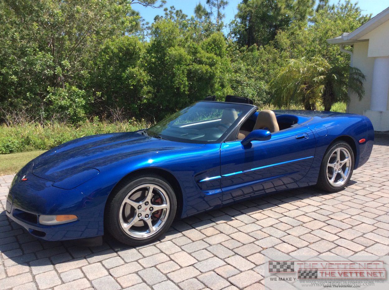 2002 Corvette Convertible Electron Blue