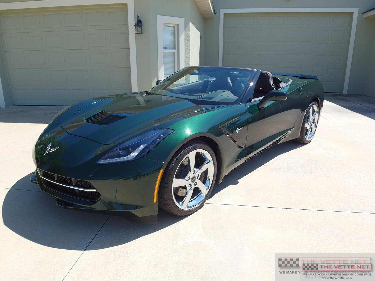 2014 Corvette Convertible Lime Rock Green
