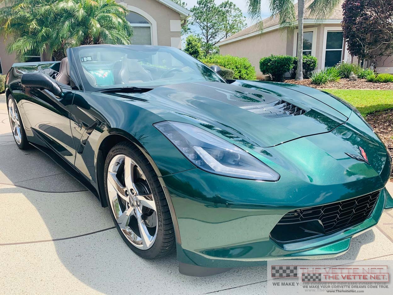 2014 Corvette Convertible Lime Rock Green